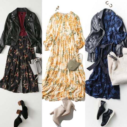 【ZARA】甘さ控えめな春の花柄コーデ3選