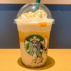 【スタバJIMOTO】東京オリジンコーヒージェリーキャラメルフラペチーノを最速レポ !